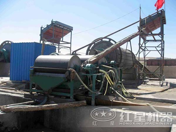 某室外磁選生產線客戶生產現(xiàn)場