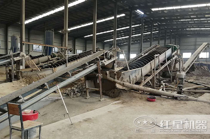 螺旋洗砂機工作現場實拍圖 螺旋洗砂機工作現場實拍圖