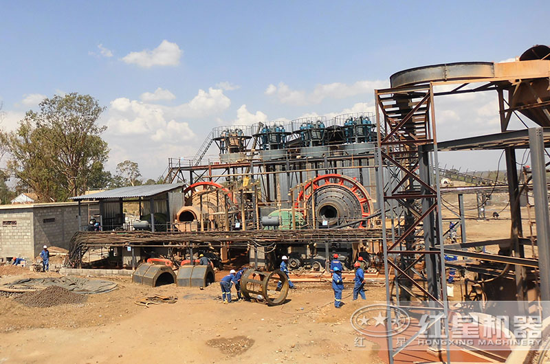 棒磨機(jī)工作現(xiàn)場(chǎng)實(shí)拍圖