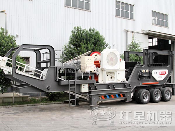 輪胎式移動破碎站-車載行走，隨用隨走，方便更快捷