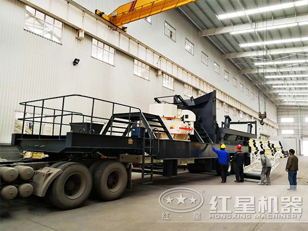 青石、鵝卵石等物料制砂處理推薦使用車載流動制砂機(jī)