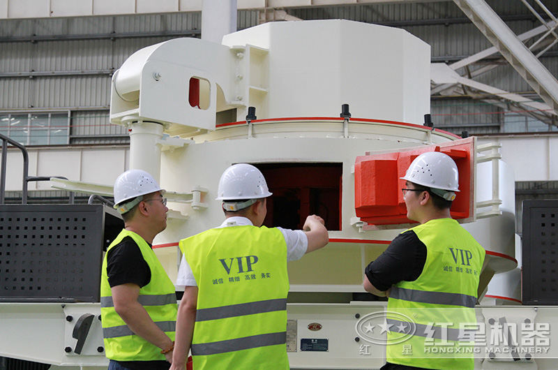 用戶來廠考察制沙設(shè)備