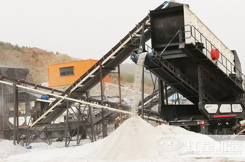 移動制沙機生產(chǎn)現(xiàn)場