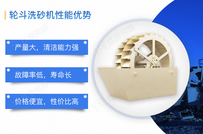 輪斗洗砂機(jī)優(yōu)勢